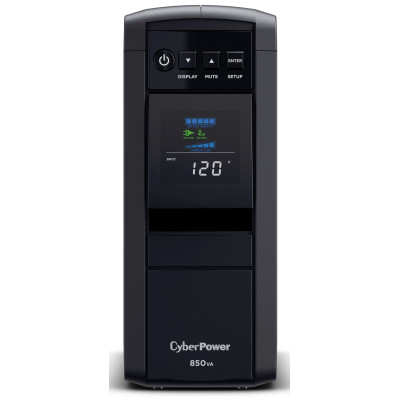 CyberPower CP850PFCLCD Mini-Tower UPS, UL Rated, Energy Star certified, 10 NEMA 5-15R